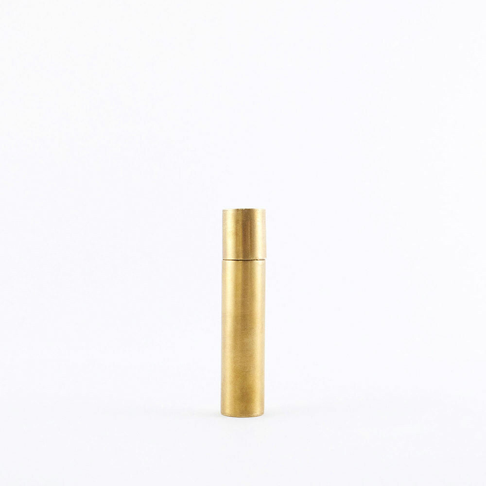 Portable Brass Incense Case & Stand (S, 8.5cm Height)