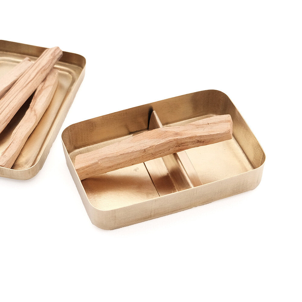 Multiuse Brass Incense / Palo Santo Case (L)