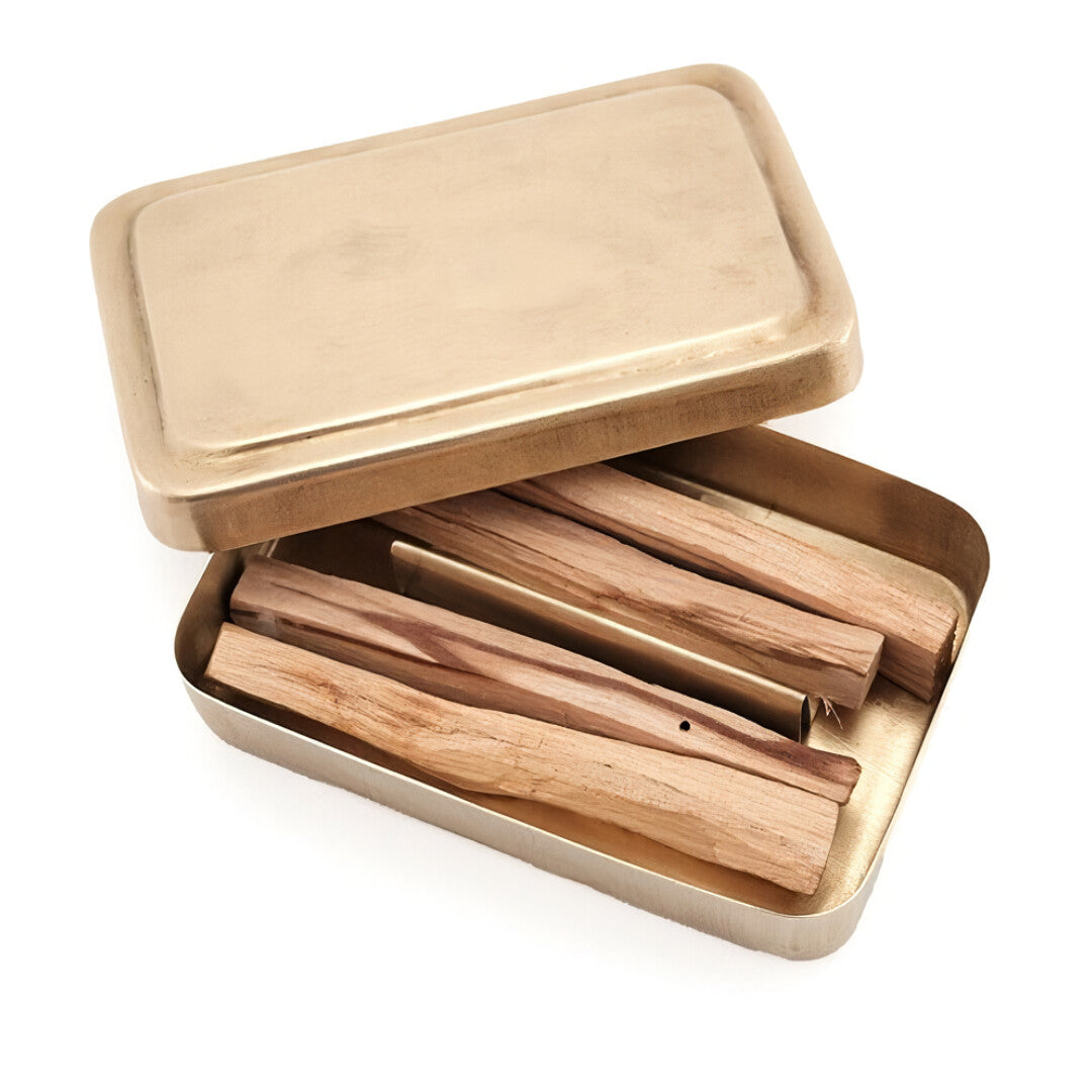 Multiuse Brass Incense / Palo Santo Case (L)