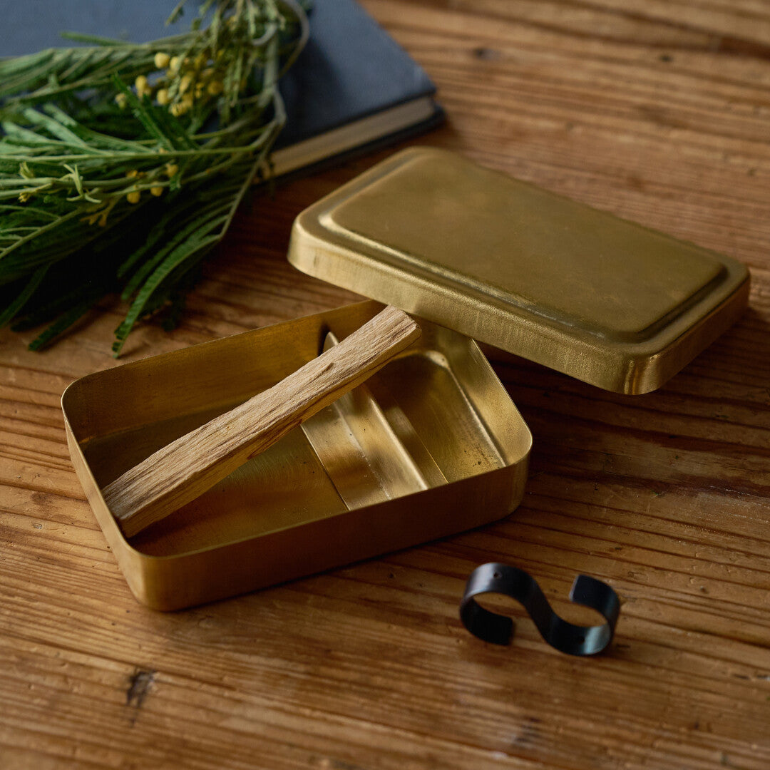 Multiuse Brass Incense / Palo Santo Case (L)