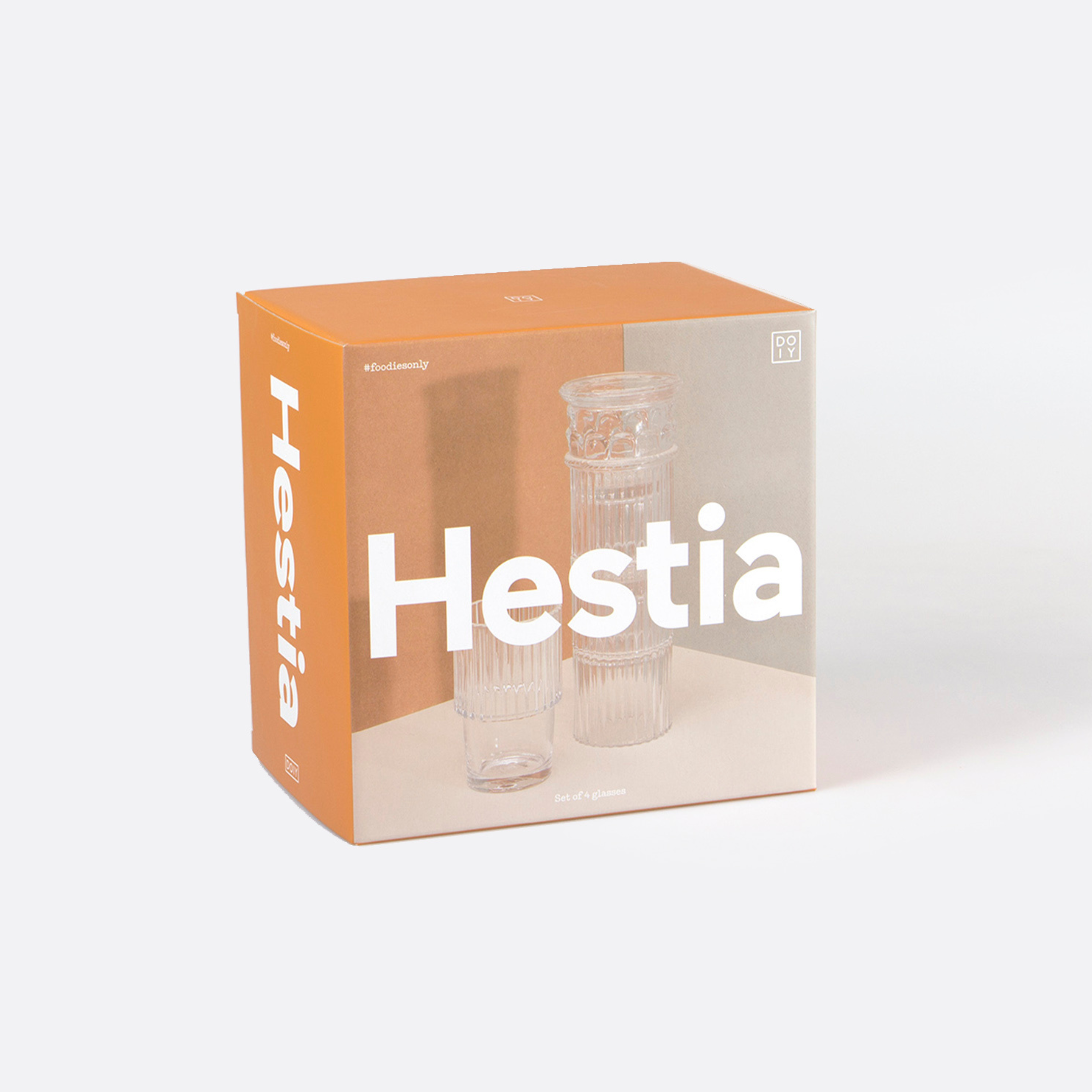 Hestia Stackable Transparent Glasses (Set of 4)