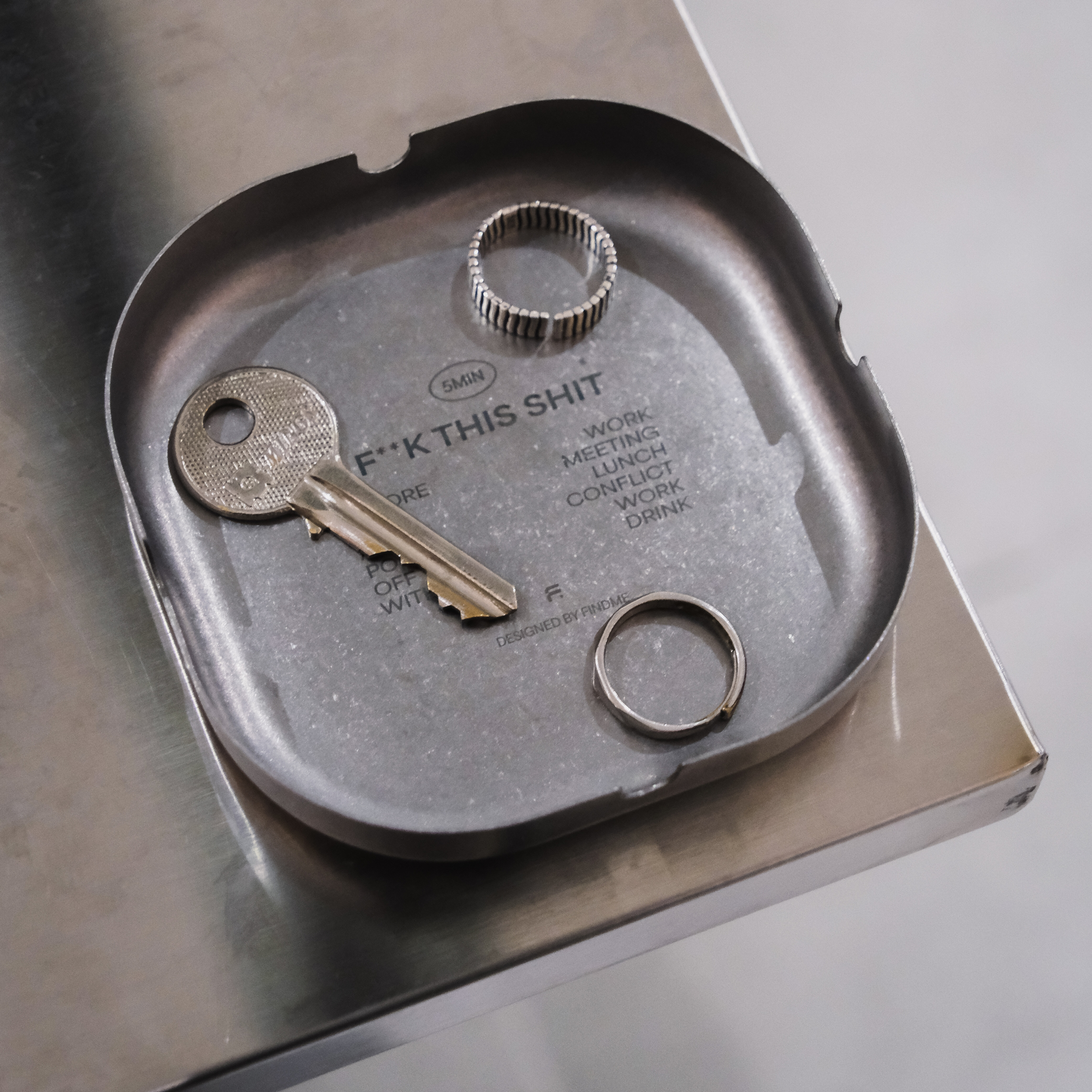 F**K THIS SHIT Stainless Steel Ashtray