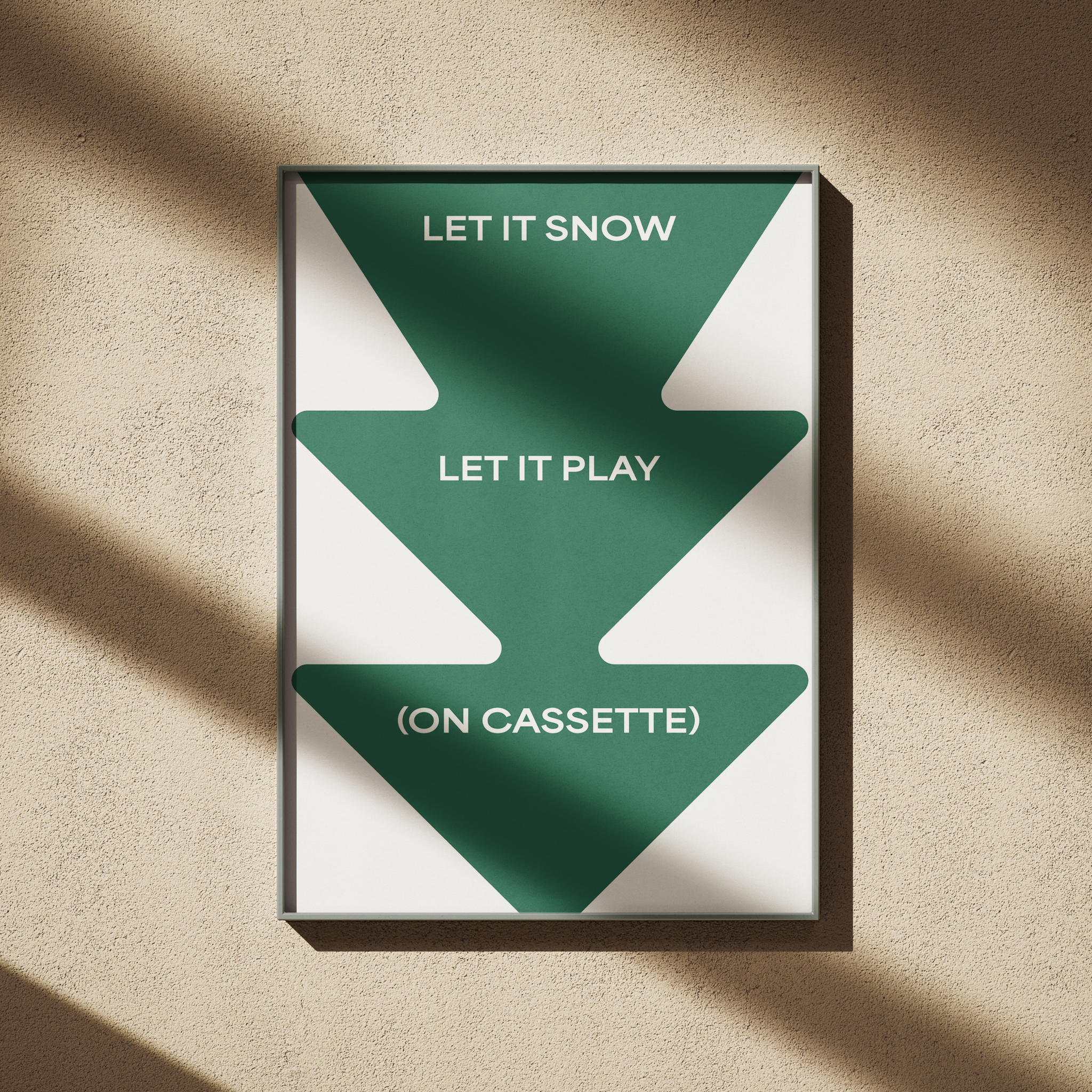 LET IT SNOW, LET IT PLAY ON CASSETTE | A1 Poster