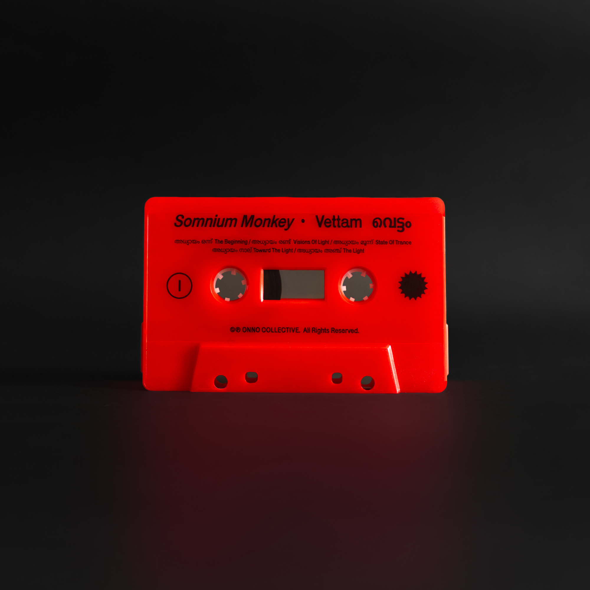 Somnium Monkey - Vettam വെട്ടം & Butterfly Effect Double EP (Neon Red Cassette)