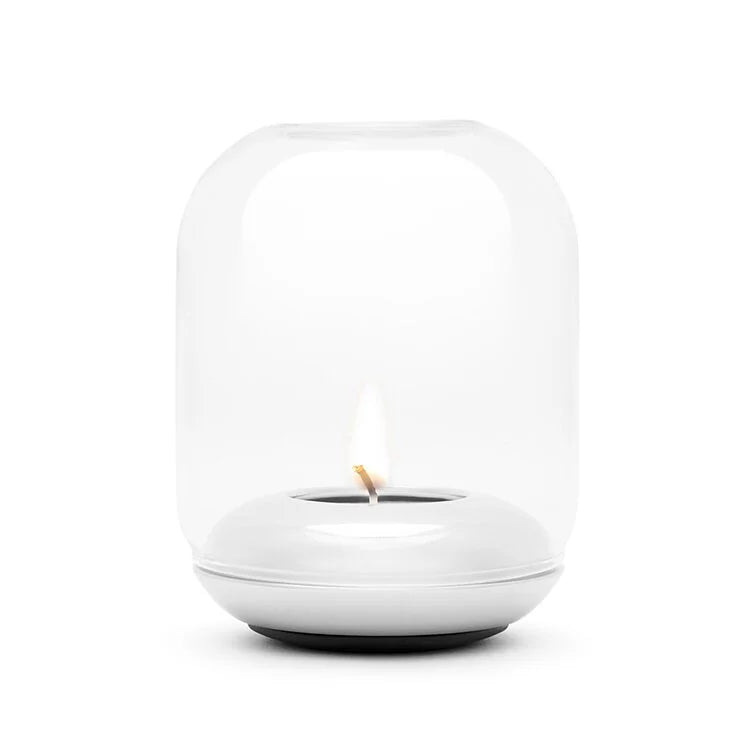 防風ティーライトホルダー ミラーシルバー｜静 Tea Light Holder ｜亜鉛合金