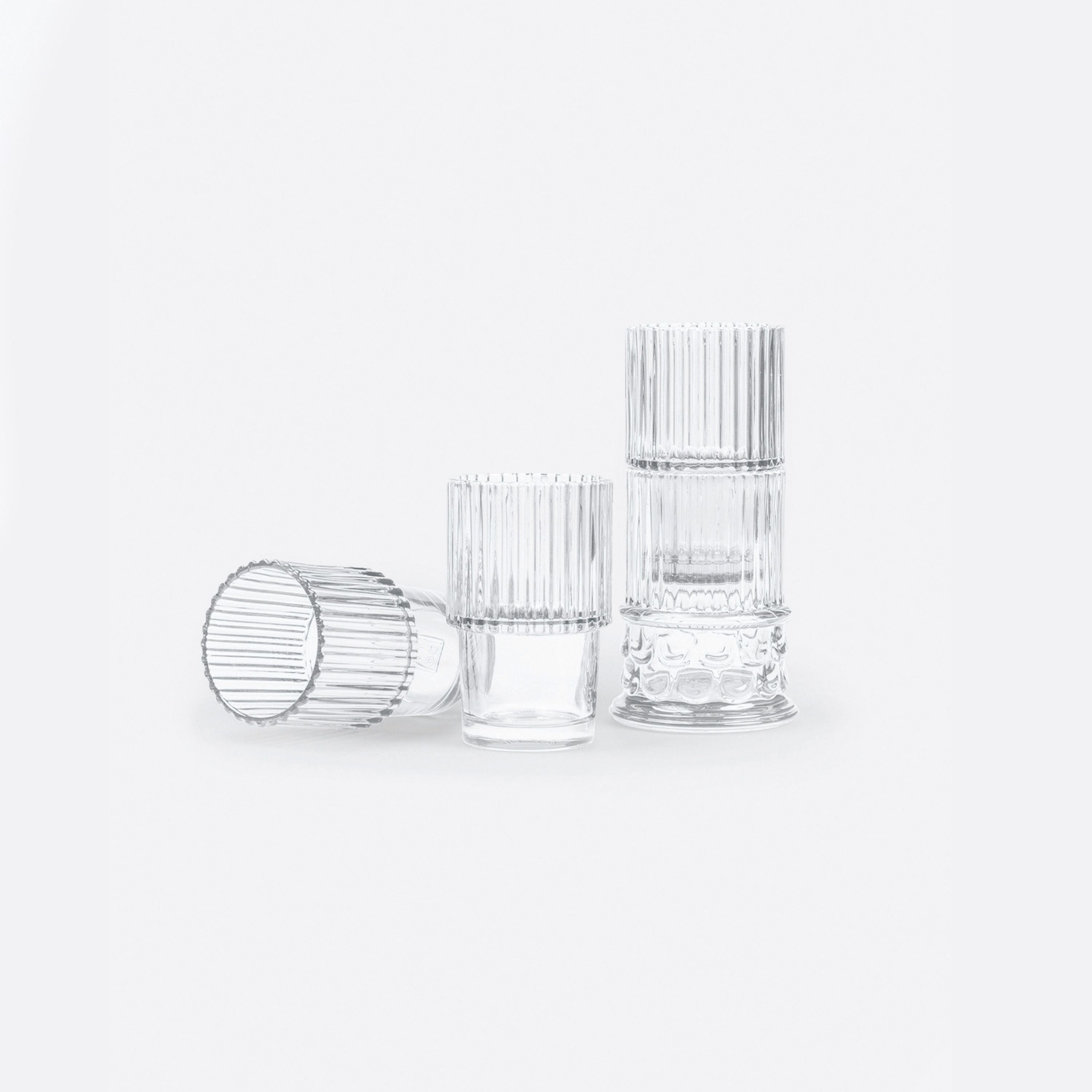 Hestia Stackable Transparent Glasses (Set of 4)