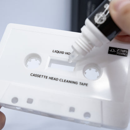 卡式機 錄音機 零件清洗 【磁頭清潔帶】 附 專用清潔液 x2 ｜【Audio Cassette Head Cleaner】 with 2 Cleaning Fluids
