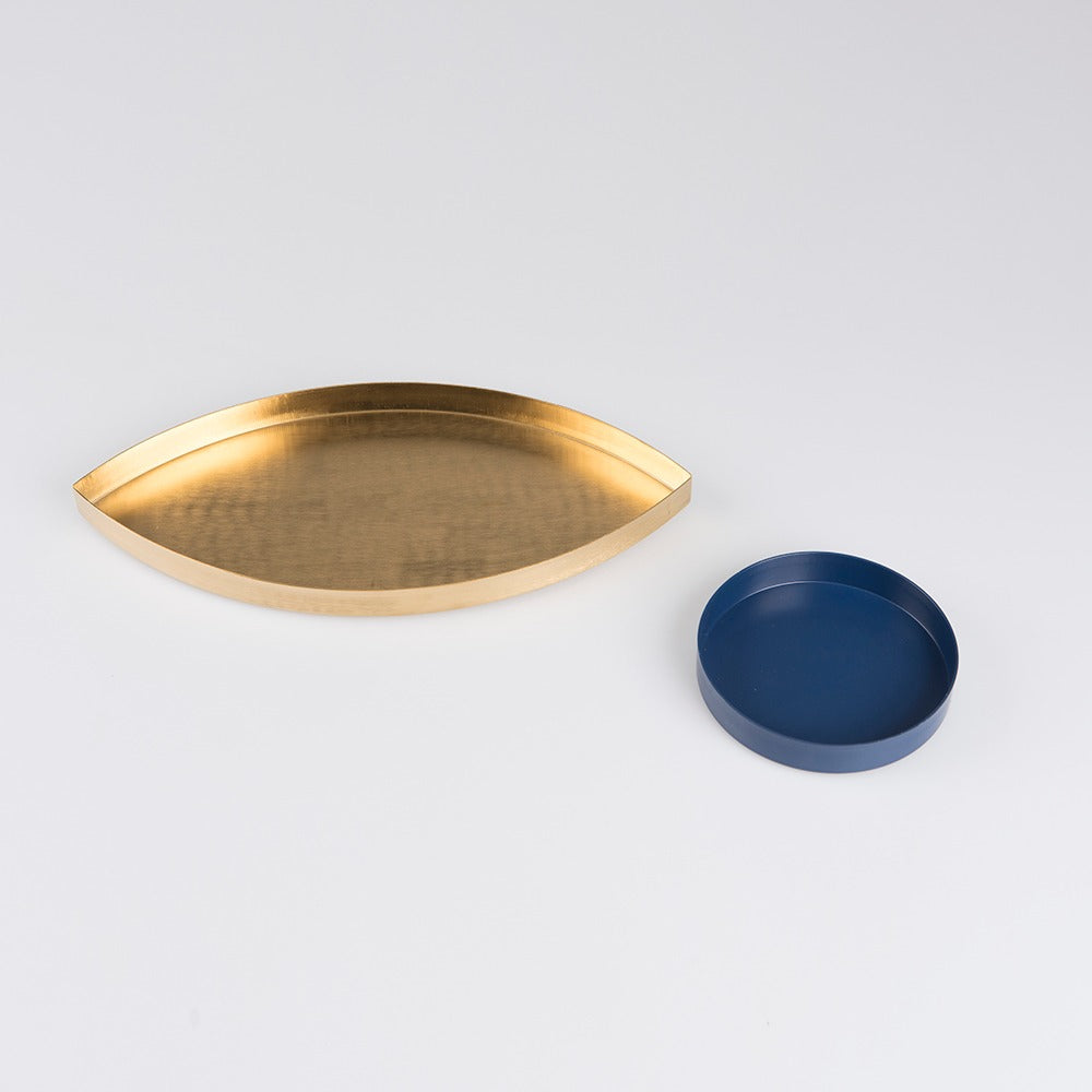 The Eye Gold and Blue Tray